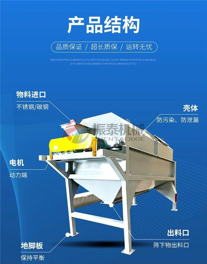 石墨粉滚筒筛结构